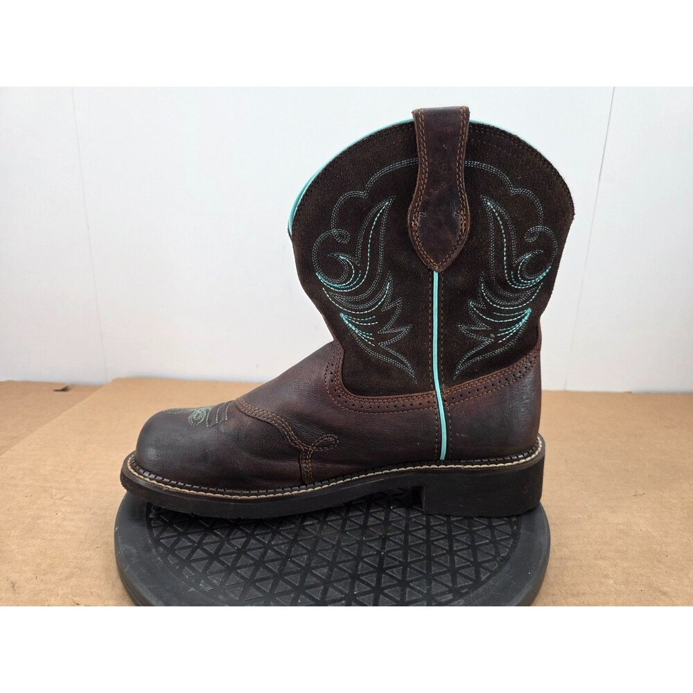 Ariat Fatbaby Heritage Dapper Cowboy Western Boots Womens Sz 11 B Brown Leather - Picture 7 of 14